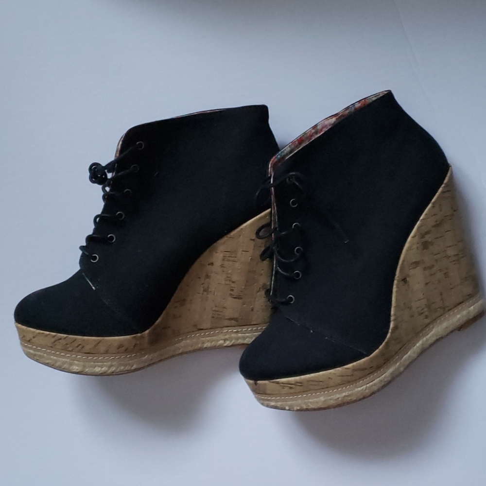 Wedge booties